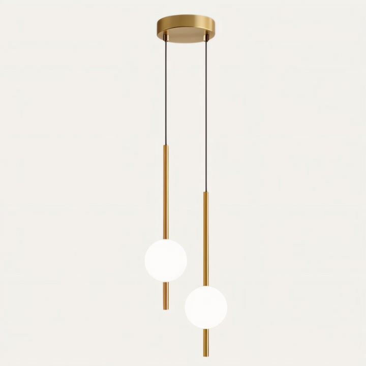 Pendellampa som skapar modern stämning, minimalistisk LED-belysning i svart för designmedvetna hem.