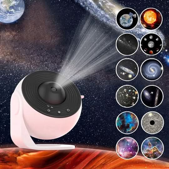 Mångsidig led-projektor från Minopia. En stjärnhimmel som även fungerar som atmosfärslampa och presentidé.