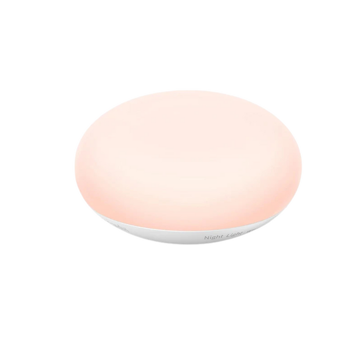 Nattlampa för barnrum och amning, ger mjukt ögonvänligt ljus. Bärbar silikonlampa med USB-laddning.