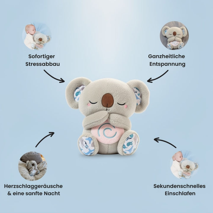 Lugnande SömnKoala. Mjukt andande kramdjur i plysch som främjar avkoppling och god sömn.