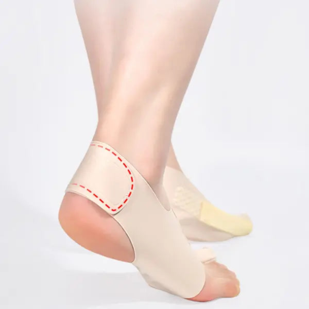 Halluxkorrigerande hylsa för daglig komfort. Mjukt tåstöd och fotvård vid hallux valgus för unisex.