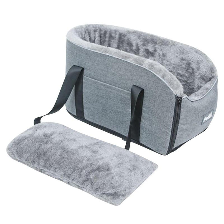 Bekväm hundbilstol i mjuk bomull. Ger din hund en trygg och skön plats under bilresan.