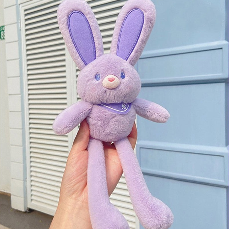"Mjuk kanin plyschleksak i djurdesign, 30 cm, i rosa och ljusa nyanser för påskens glädje. Perfekt för barn och dekoration."
