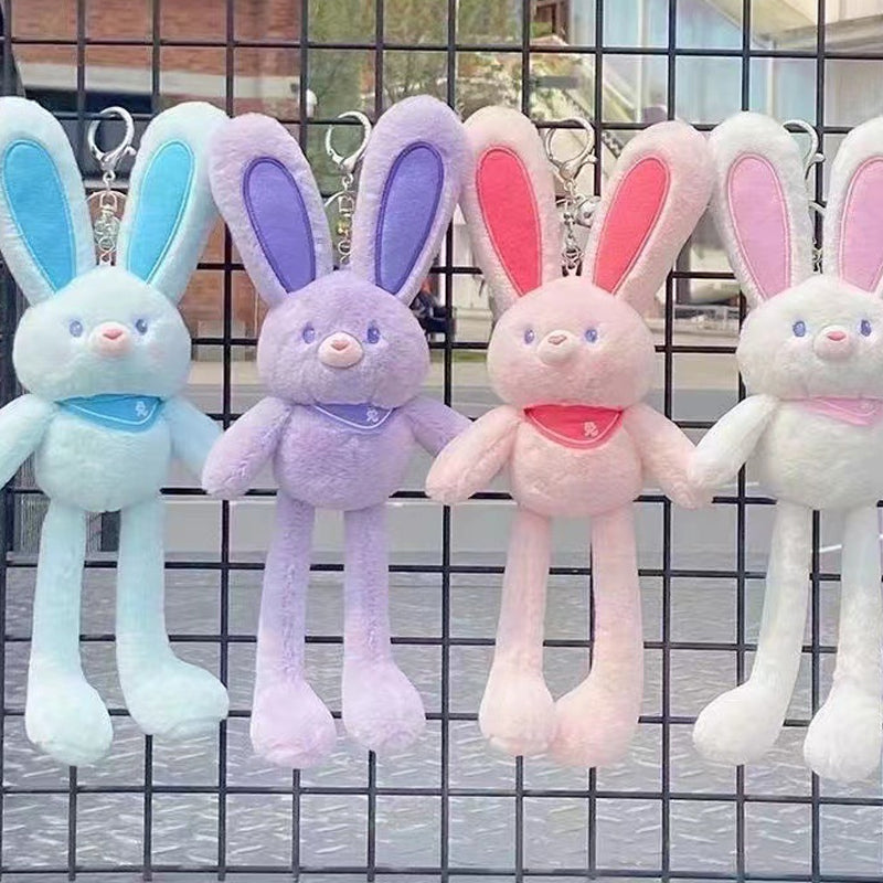 "Mjuk kanin plyschleksak i djurdesign, 30 cm, i rosa och ljusa nyanser för påskens glädje. Perfekt för barn och dekoration."