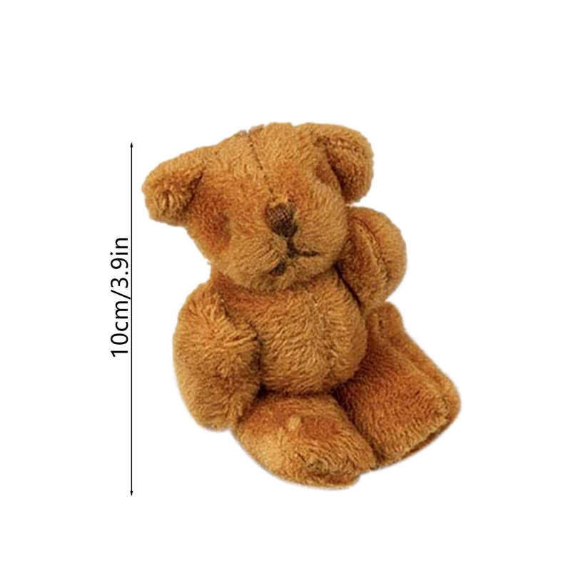 "Mjuk nallebjörn i plåtlåda, perfekt för barn, finns i brun, rosa och vit. Plyschig och kramvänlig."