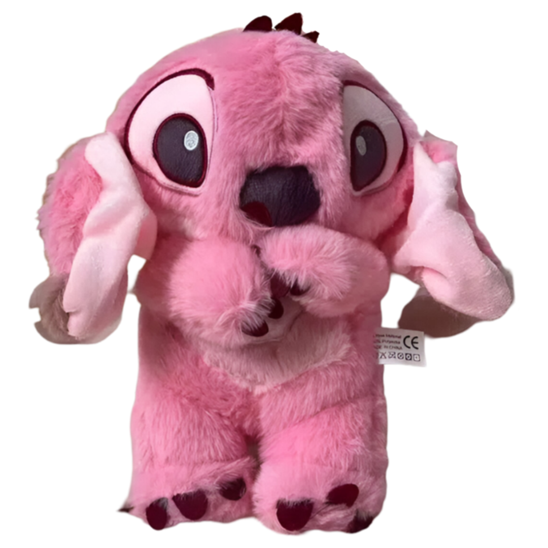 Barn kramar Stitch plysch gosedjur, andningsbar för lugnande avkoppling och trygghet.