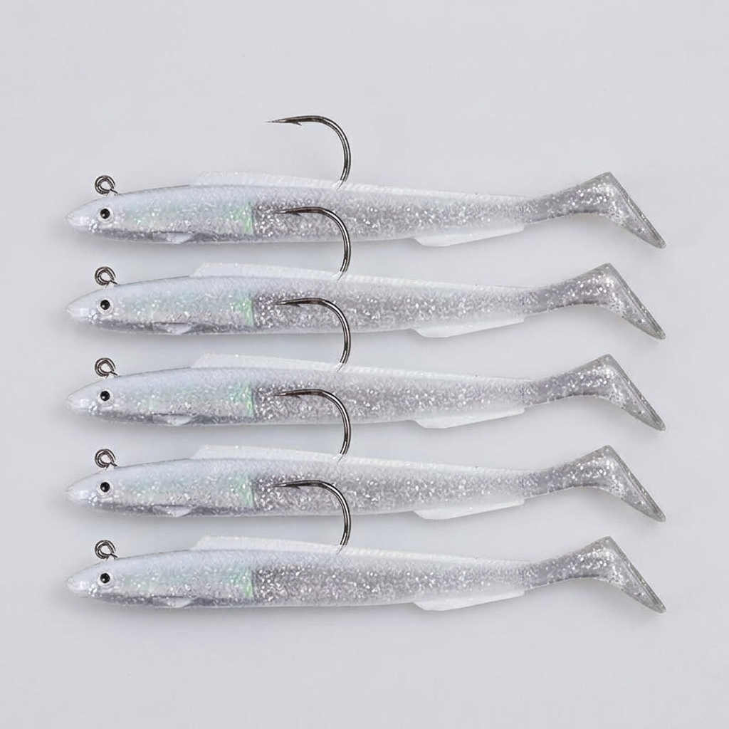 Detaljerat swimbait med mjuk kropp och blyat jigghuvud. Ett mångsidigt fiskedrag som attraherar stor gädda och abborre.