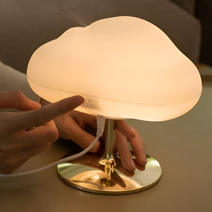 Aromaterapi diffuser för avkoppling & stresslindring. Ultraljudsluftfuktare med LED-ljus som sprider eteriska oljor.