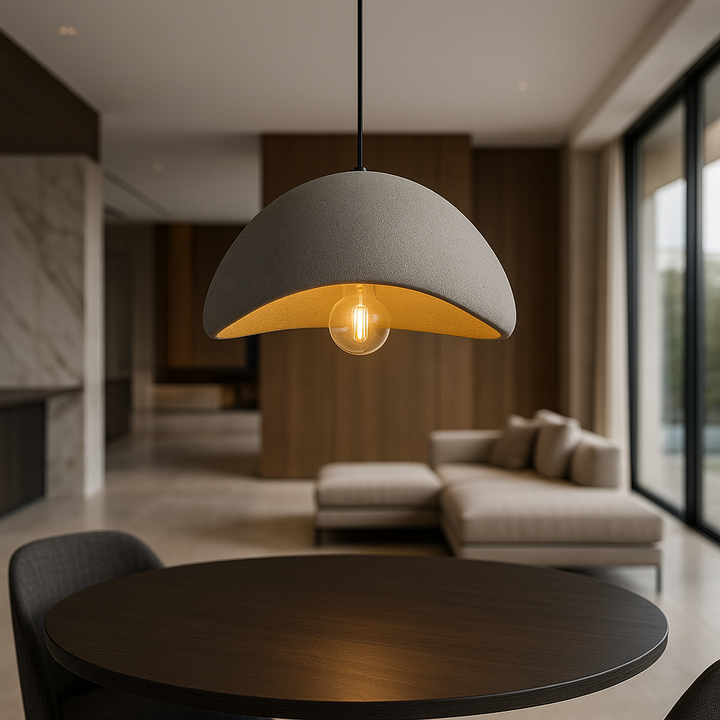 Stilfull dimbar taklampa. Modern design pendellampa för funktionell belysning.