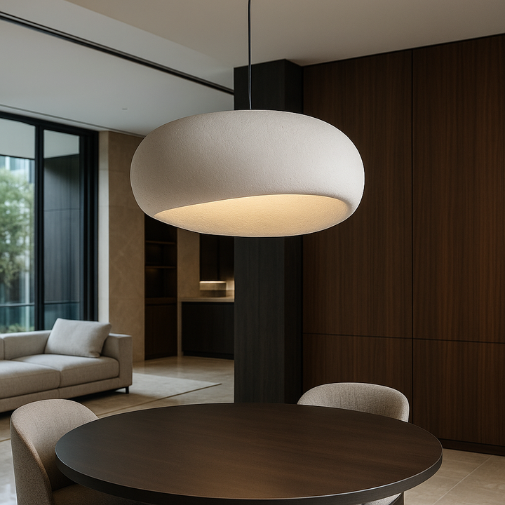 Heminredningslampa: Dimbar modern pendellampa. Elegant design för sovrum.