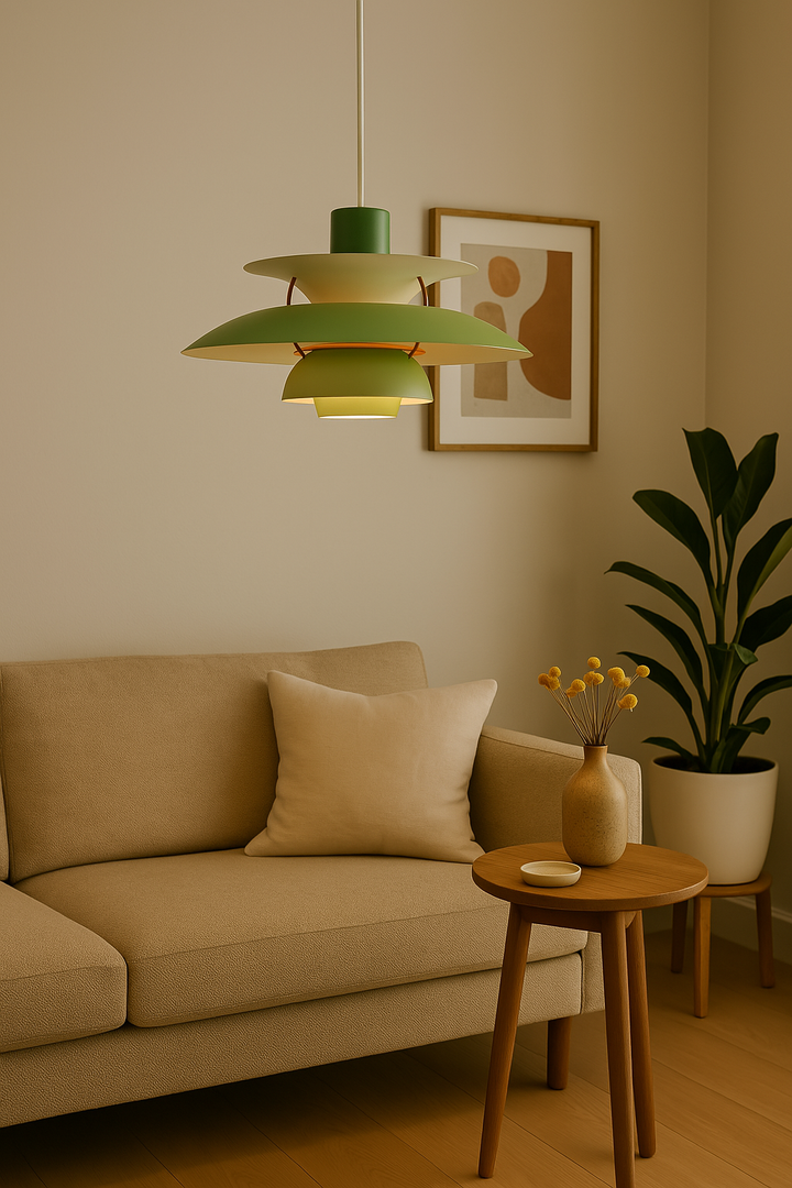 Rund LED-taklampa med dimfunktion, modern design. Passar utmärkt som vardagsrumsbelysning.