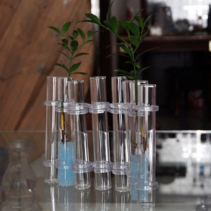 "Modern hängd blomvas av glas, flexibel och kreativ dekoration för hem och kontor, elegant och stilren design."