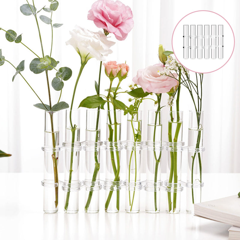 "Modern hängd blomvas av glas, flexibel och kreativ dekoration för hem och kontor, elegant och stilren design."