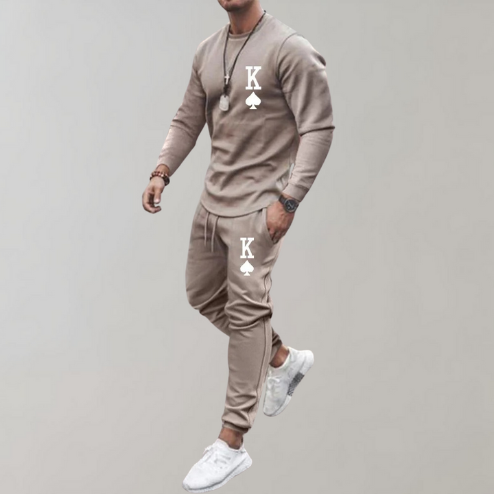 Herr träningsdräkt Axel, modern design. Flexibla sportkläder, idealiska för aktivitet, fritid och en trendig vardagsstil.