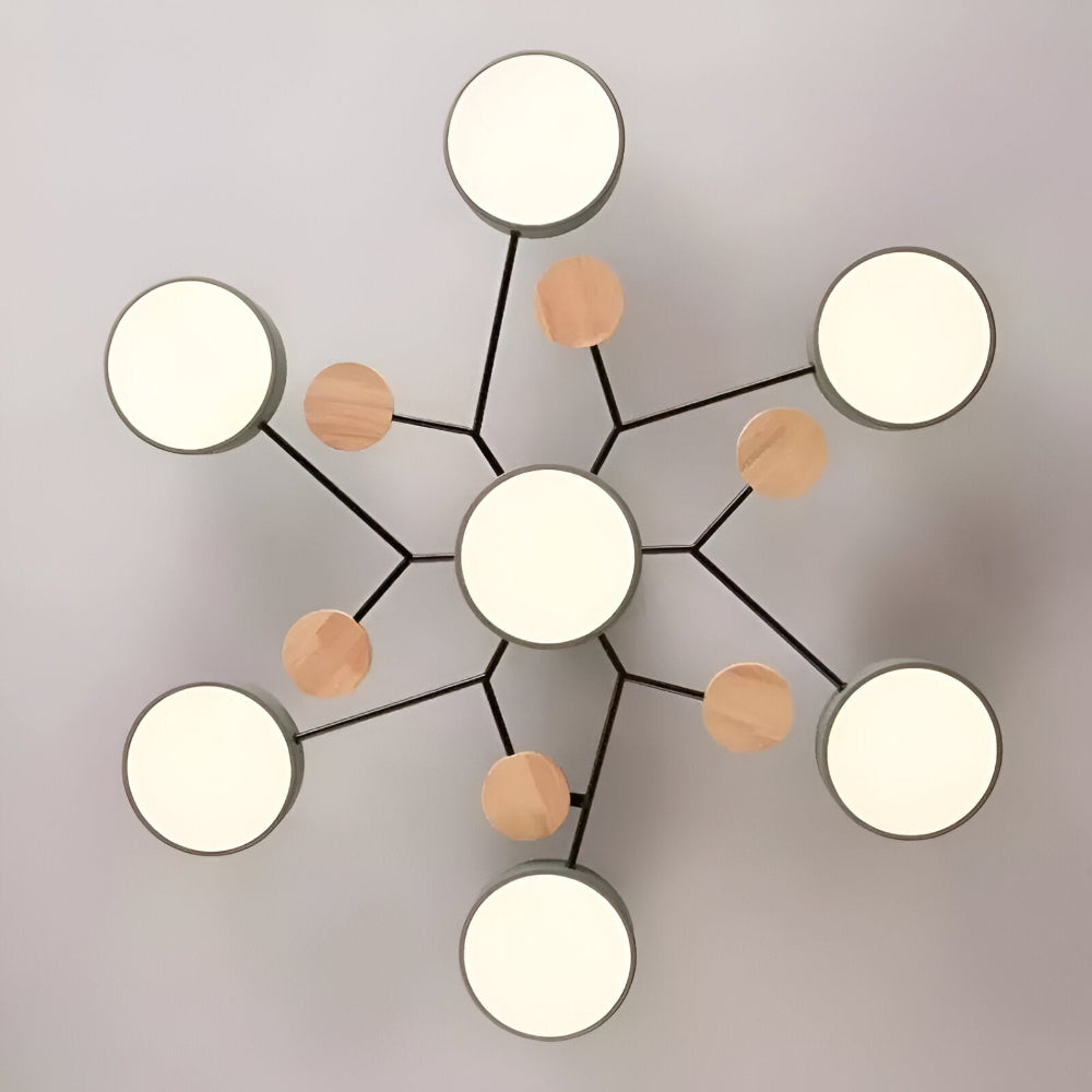 Designlampa för tak: Modern LED taklampa, perfekt för vardagsrumsinredning.