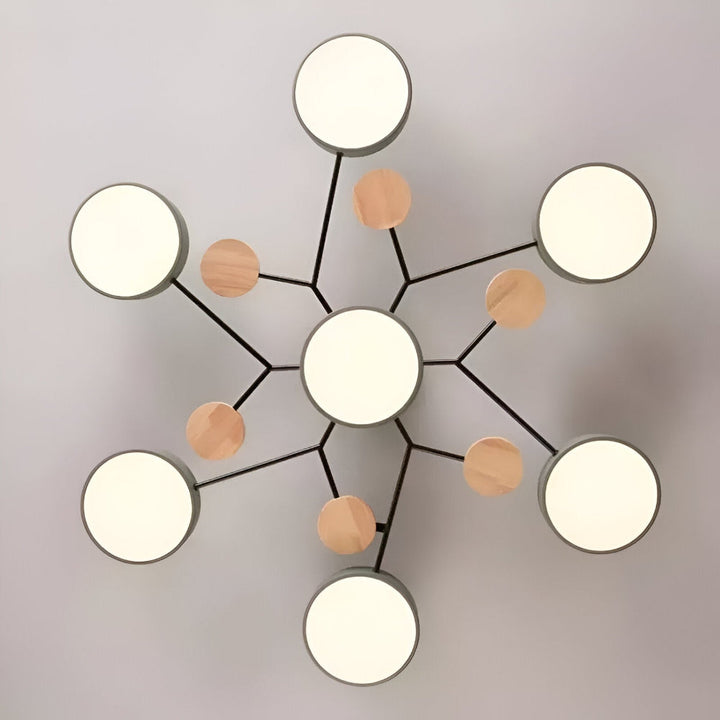 Designlampa för tak: Modern LED taklampa, perfekt för vardagsrumsinredning.