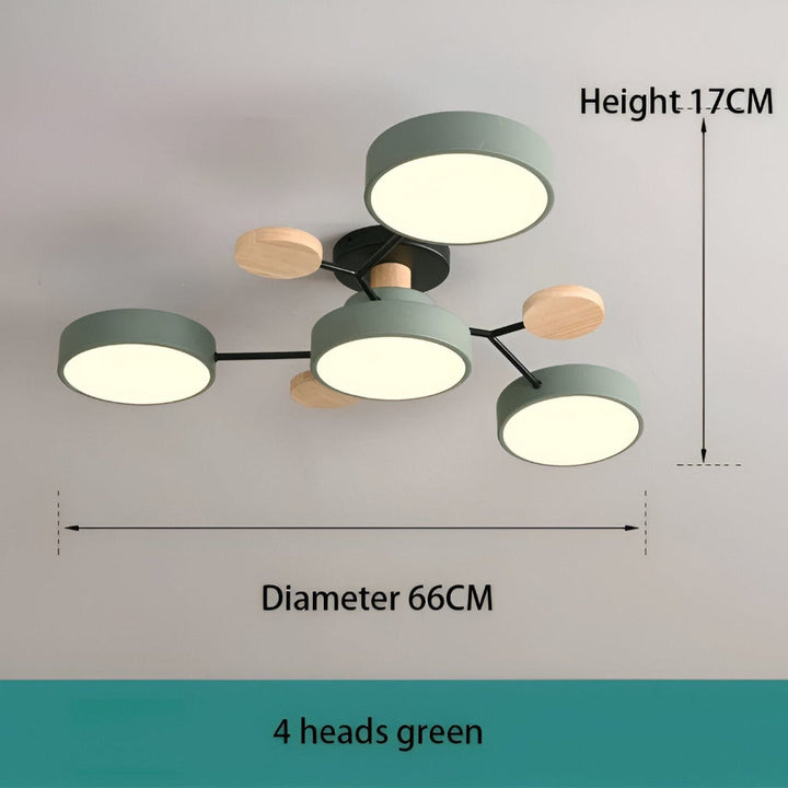 Taklampa modern med energismart LED. Belysning för sovrum & vardagsrum.