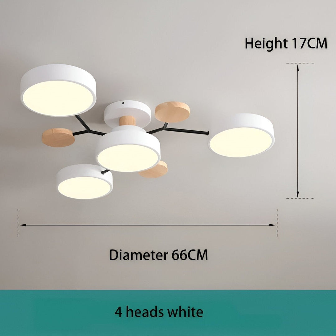 Vacker modern LED taklampa. Skapar behaglig atmosfär i vardagsrum & sovrum.