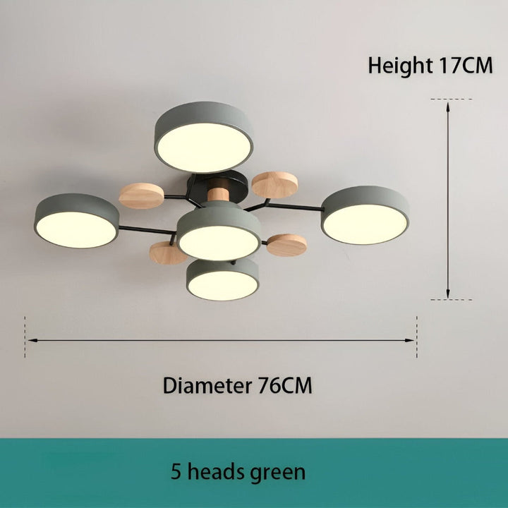 Smart LED taklampa med modern design. Enkel att installera, energismart belysning.