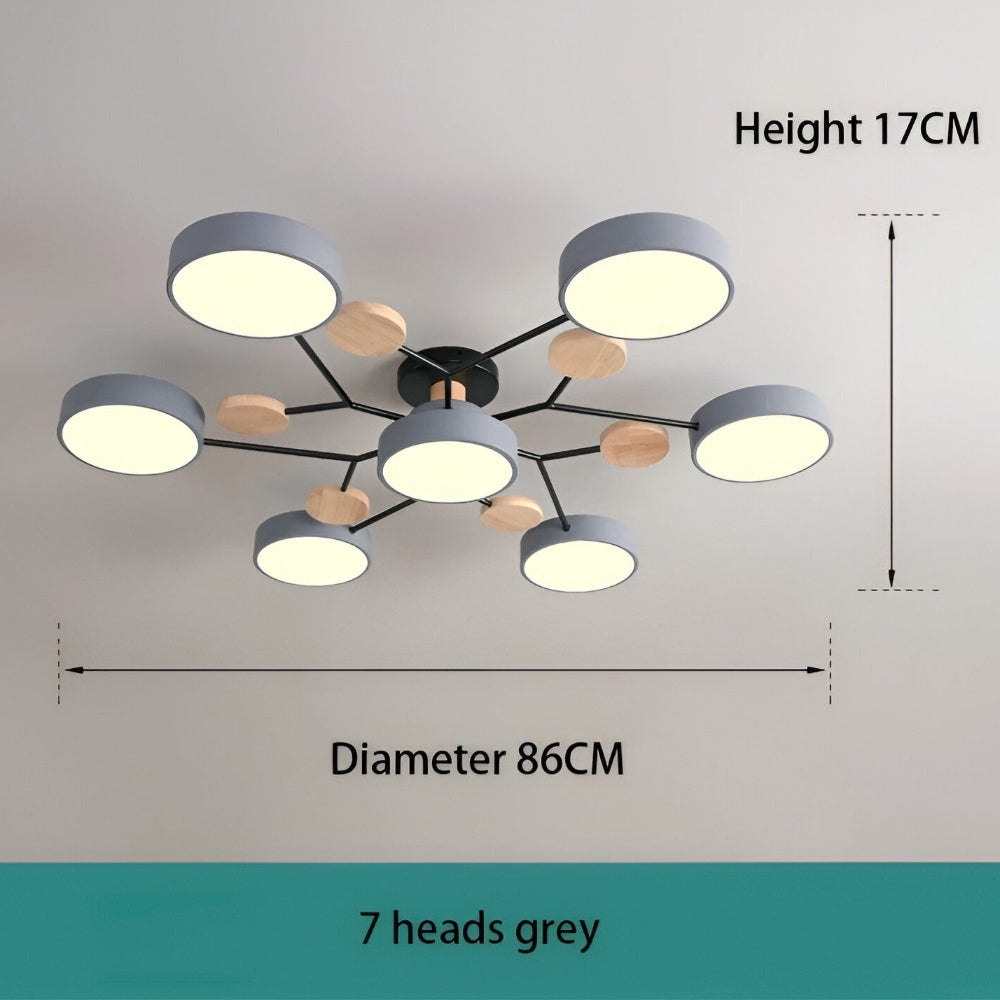 Modern LED taklampa, designad för att komplettera din inredning stilrent.