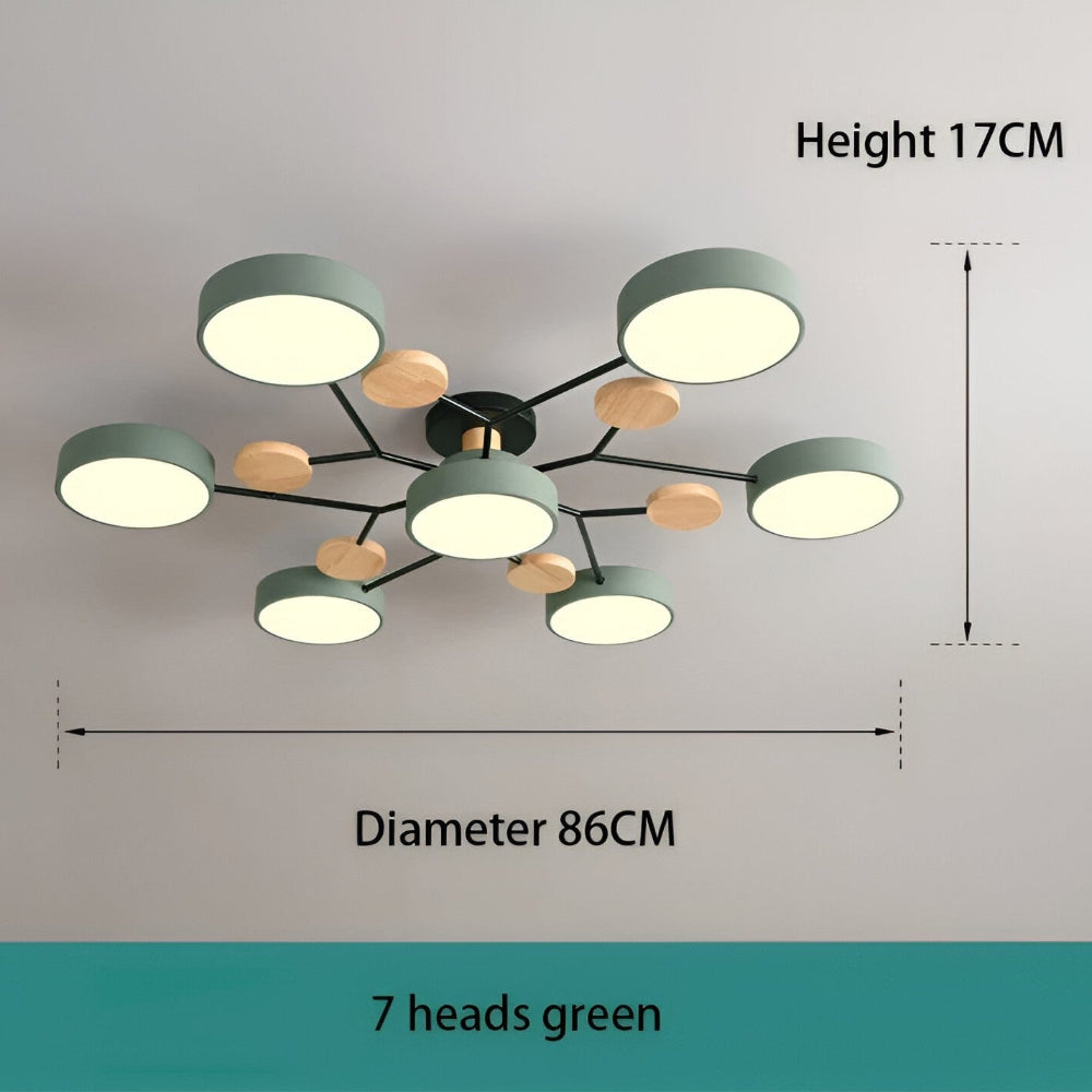 Elegant LED-belysning för tak. Modern och stilren lampa för alla rum.