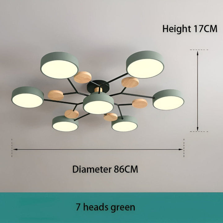 Elegant LED-belysning för tak. Modern och stilren lampa för alla rum.