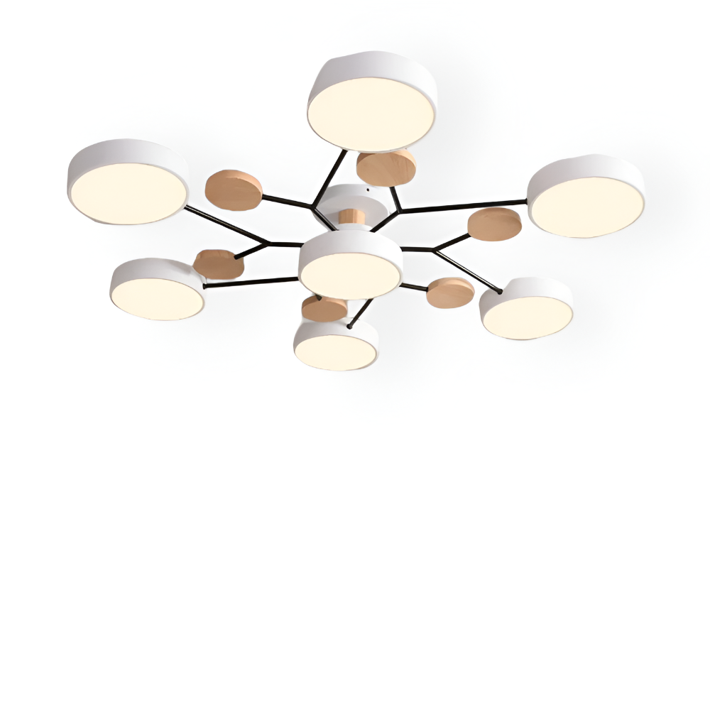 Designlampa för modern inredning. LED taklampa som är både stilren och funktionell.