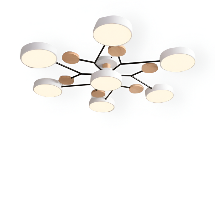 Designlampa för modern inredning. LED taklampa som är både stilren och funktionell.