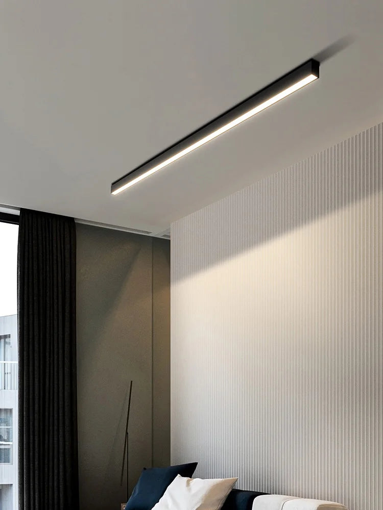 Kontorslampa LED, modern takbelysning i skandinavisk stil, energismart.