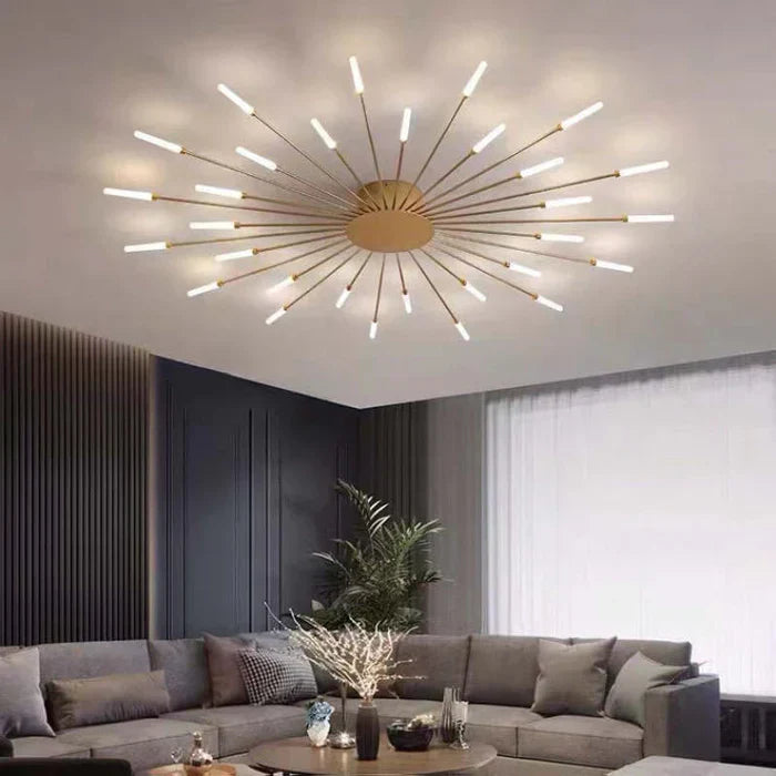 Taklampa LED, solstrålar. Skapar vacker belysning i vardagsrum & matrum.