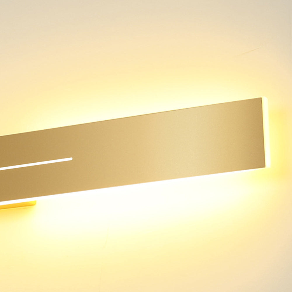 Dimbar svart LED-vägglampa för vardagsrum, modern och funktionell.