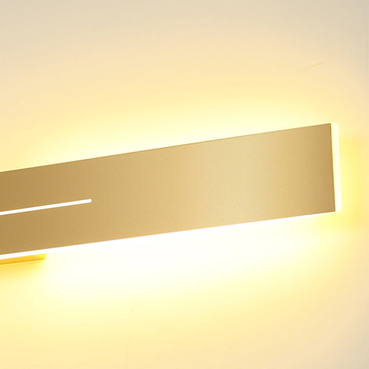 Dimbar svart LED-vägglampa för vardagsrum, modern och funktionell.