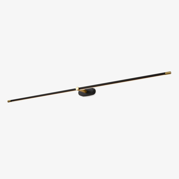 Modern minimalistisk LED vägglampa med elegant linjär design, perfekt för inomhusbelysning.