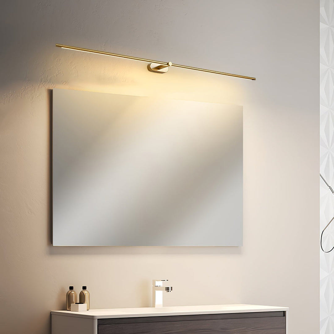 Svart, linjär LED vägglampa, modern inomhusbelysning med energieffektiv LED-teknik.