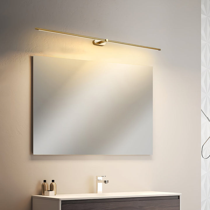 Svart, linjär LED vägglampa, modern inomhusbelysning med energieffektiv LED-teknik.