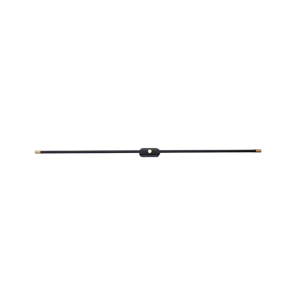 Svart LED vägglampa, perfekt som badrums- eller hallbelysning, lätt att montera.