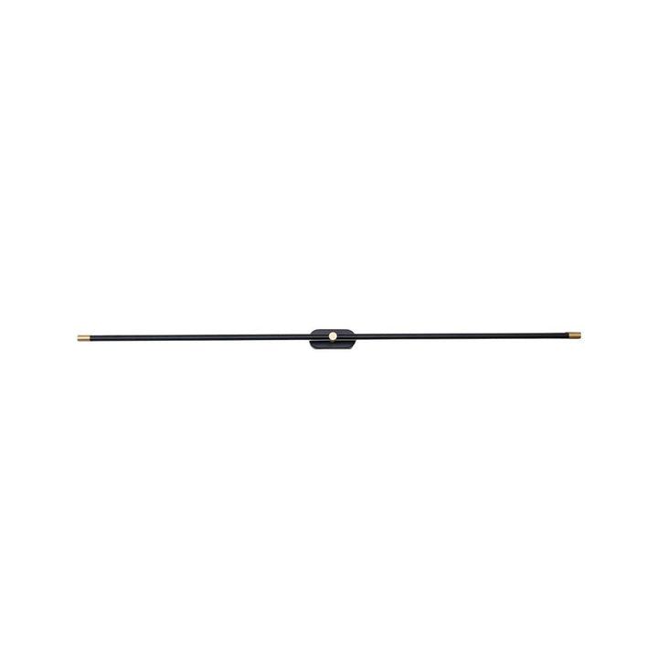 Svart LED vägglampa, perfekt som badrums- eller hallbelysning, lätt att montera.