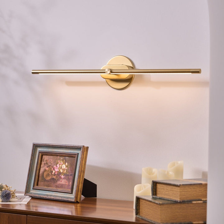 Svart LED vägglampa, enkel installation för alla hem, en modern och minimalistisk detalj.
