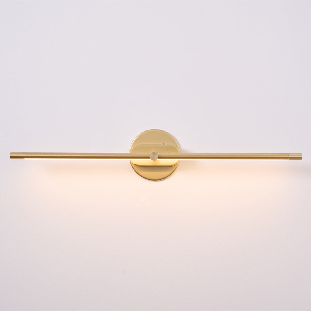 LED vägglampa med touchdimmer och varmt ljus, minimalistisk design för en mjuk känsla.