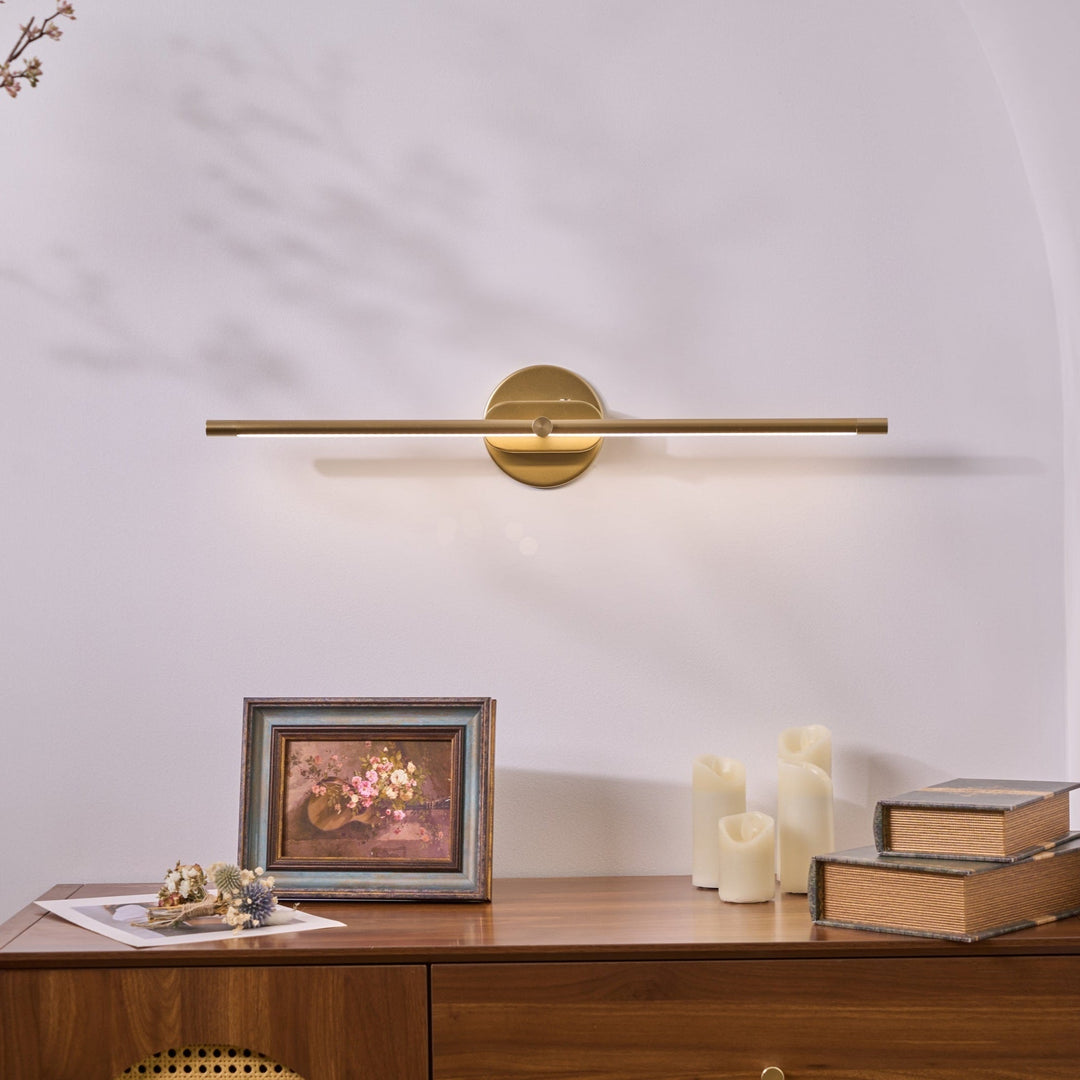 Minimalistisk LED vägglampa, varmt ljus för sovrum och badrum, hög kvalitet.