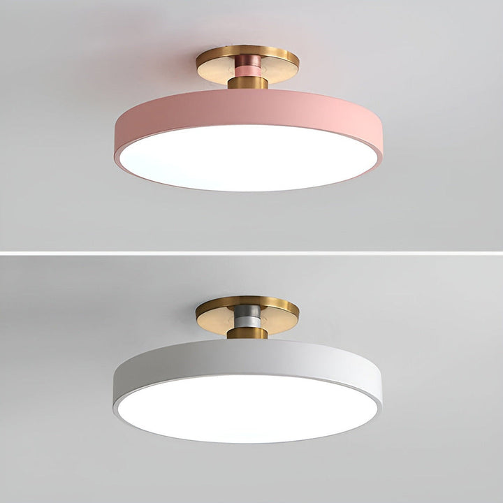 Minimalistisk rund LED-taklampa i modern stil. Perfekt som designlampa för ditt hem.