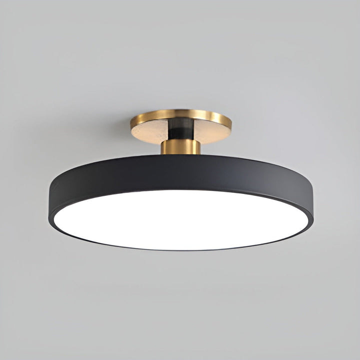 Justerbar höjd rund LED-taklampa. Perfekt för anpassad belysning och modern interiördesign.
