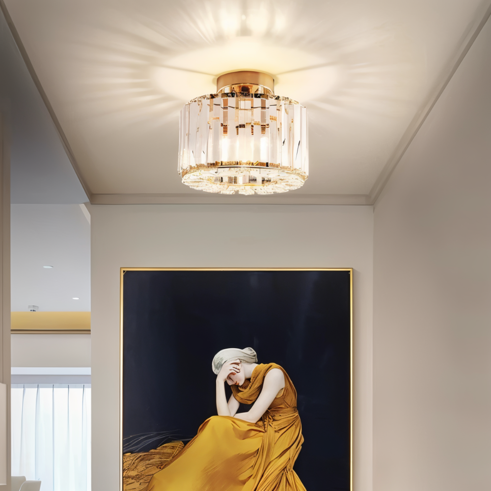 Rund LED-taklampa för jämn och modern belysning i alla rum, en stilren heminredningsdetalj.