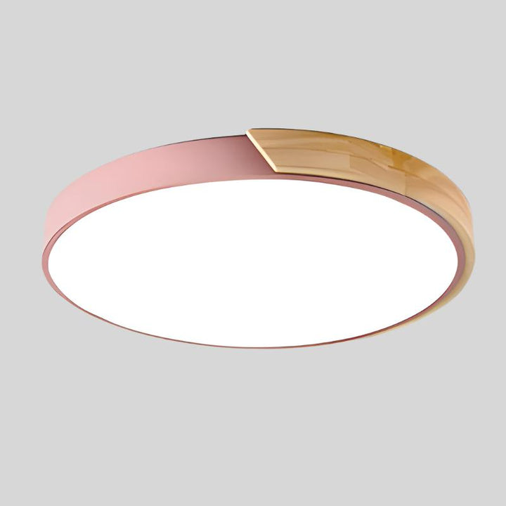 Mångsidig rund LED-taklampa för vardagsrum, sovrum & hall; modern stil.