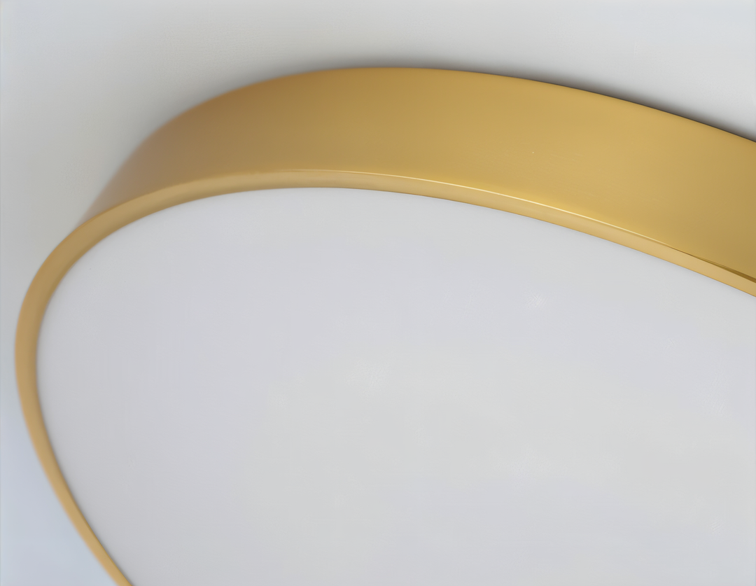 Elegant rund LED taklampa, modern inredning med jämn ljusspridning för alla rum.