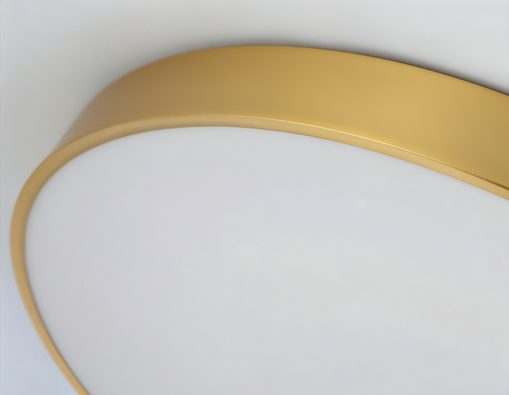 Elegant rund LED taklampa, modern inredning med jämn ljusspridning för alla rum.