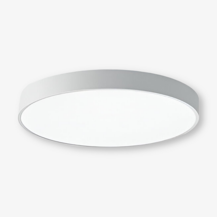 Macaron-look LED taklampa, ultratunn rund design, perfekt för modern och unik inredning.