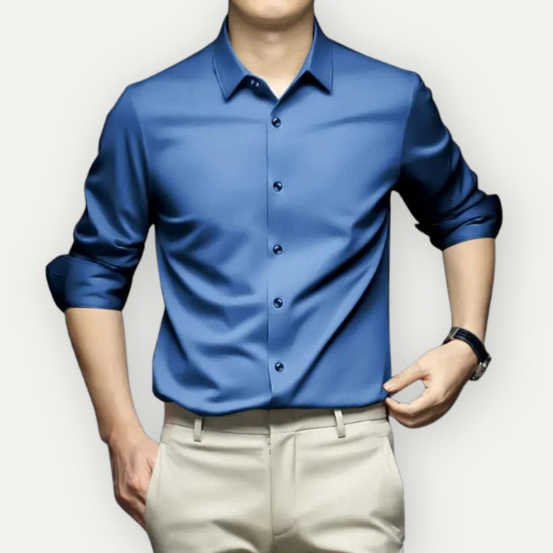 Elegant herrskjorta slim fit. Skrynkelfri design för en stilren look, vardag som formell.