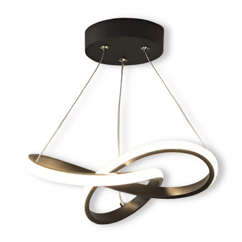 Modern 24 cm LED-taklampa i spiraldesign. Stilren takbelysning för vardagsrum, hall och heminredning.