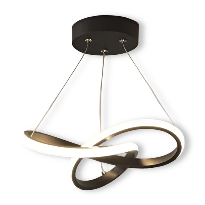 Modern 24 cm LED-taklampa i spiraldesign. Stilren takbelysning för vardagsrum, hall och heminredning.